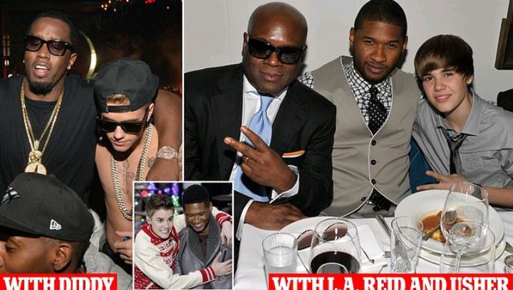 Revealed: How Usher brought 'beautiful' 14-year-old boy Justin Bieber to music mogul L.A Reid as a 'gift' (and how it paved the way for singer's friendship with Diddy)...see more