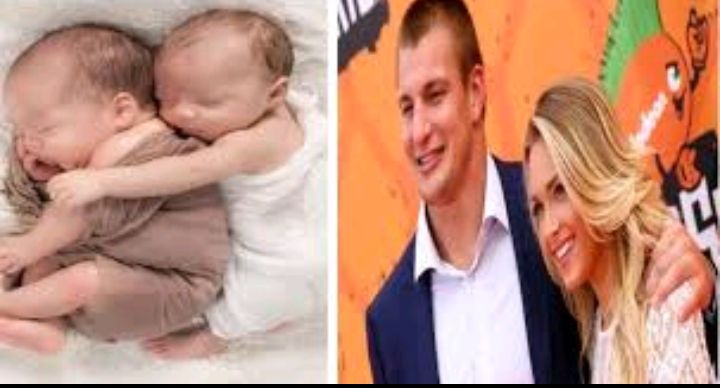 NFL legend Rob Gronkowski is overjoyed as he welcomes his first babies, a set of twins, with wife Camille Kostek…see more