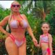 Coco Austin and her daughter, Chanel, donned coordinating swimsuits while enjoying their getaway in the Bahamas...see more