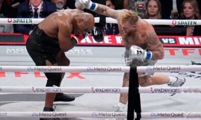 Breaking news: YouTuber Jake Paul knocks out 58-year-old Mike Tyson in Round 1....see more