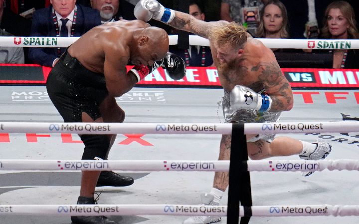 Breaking news: YouTuber Jake Paul knocks out 58-year-old Mike Tyson in Round 1....see more