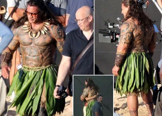 New look at Dwayne Johnson as Maui on the set of Disney’s live-action ‘MOANA’ film. In theaters on July 10, 2026.