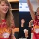 Fans rejoice as Taylor Swift arrives to support Chiefs at the Chiefs vs Houston Texans match with no engagement ring, just after her recent fallout with Travis Kelce.