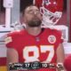 Travis Kelce for the first time sat down in tears after Chiefs’ loss to the Houston Texans last night, blaming Taylor Swift for coming with bad luck and misfortune.