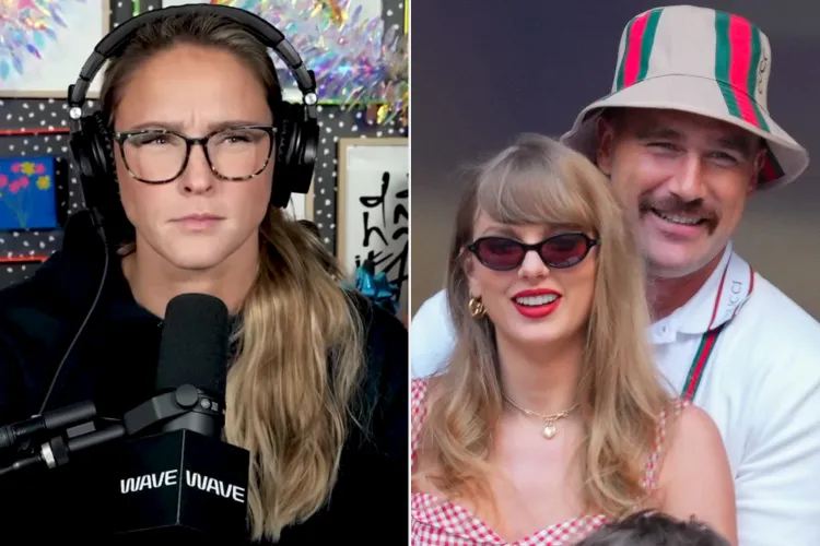 Kylie Kelce blasts Travis Kelce and Taylor Swift relationship and reveals why it will never work out, says she will do anything to pull them apart.